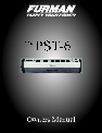 Furman Sound Power Supply PST-6 owners manual user guide