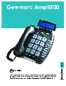 Geemarc Telephone 500 owners manual user guide