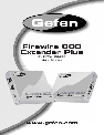 Gefen Network Card EXT-FW-1394BP owners manual user guide