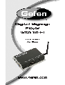 Gefen Network Router EXT-HD-DSWF owners manual user guide
