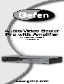 Gefen Stereo Amplifier EXT-AVSCALER-PRO owners manual user guide