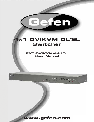 Gefen Switch EXT-DVIKVM-441DL owners manual user guide