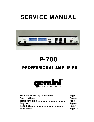 Gemini Stereo Amplifier P-700 owners manual user guide