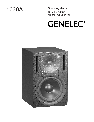 Genelec Portable Speaker 1030A owners manual user guide