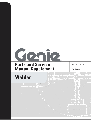 Genie Welder 106730 owners manual user guide