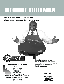 George Foreman Quesadilla Maker GFQ001 owners manual user guide