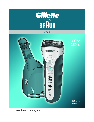 Gillette Electric Shaver 350CC owners manual user guide