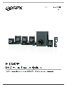 GPX Speaker System HT362B owners manual user guide