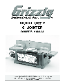 Grizzly Biscuit Joiner G0612 owners manual user guide