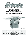 Grizzly Biscuit Joiner G1018 owners manual user guide