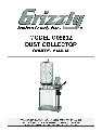 Grizzly Dust Collector G0583Z owners manual user guide