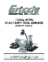 Grizzly Grinder H7762 owners manual user guide