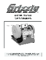 Grizzly Grinder T10010 owners manual user guide
