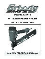 Grizzly Nail Gun T20644 owners manual user guide