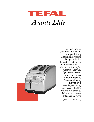 Groupe SEB USA – T-FAL Toaster Avanti Elite owners manual user guide