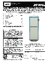 GSW Water Heater 73992 owners manual user guide