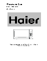 Haier Microwave Oven HGN-36100EB owners manual user guide