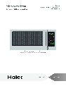 Haier Microwave Oven HMC1035SESS owners manual user guide