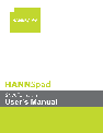 HANNspree Tablet SN70T3 owners manual user guide