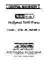 Harbor Freight Tools Drill 38144 owners manual user guide
