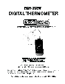 Harbor Freight Tools Thermometer 92242 owners manual user guide