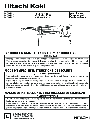 Hitachi Koki USA Drill DH 24PE owners manual user guide