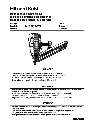 Hitachi Koki USA Nail Gun NR 90AC3 owners manual user guide
