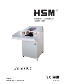 HSM Paper Shredder HSM FA 400.2 owners manual user guide