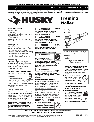 Husky Nail Gun & HD349000 owners manual user guide