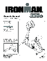 Ironman Fitness Home Gym 350u owners manual user guide