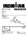 Ironman Fitness Rowing Machine Power 10 owners manual user guide