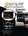 iSimple Car Satellite Radio System PGHTY1 owners manual user guide