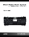 iSymphony Clock Radio CR1 owners manual user guide