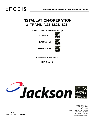 Jackson Dishwasher Tempstar S owners manual user guide