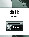Jensen Car Stereo System CD6112 owners manual user guide