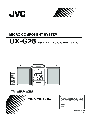 JVC Speaker System UXG28 owners manual user guide