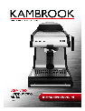 Kambrook Espresso Maker KES110 owners manual user guide