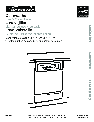 Kenmore Dishwasher 587.144 owners manual user guide