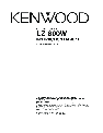Kenwood Car Stereo System LZ-800W owners manual user guide
