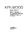 Kenwood CD Player KDC-W427 owners manual user guide