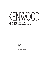 Kenwood MiniDisc Player KRC-597 owners manual user guide