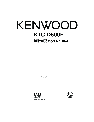 Kenwood TV Receiver KTC-D500E owners manual user guide
