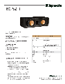 Klipsch Speaker RC-52 owners manual user guide