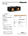 Klipsch Speaker RC-62 owners manual user guide