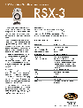 Klipsch Speaker RSX-3 owners manual user guide