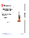Koblenz/Thorne Electric Vacuum Cleaner U-40 owners manual user guide