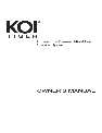 KOI Portable Speaker Professional Powered Mini-Monitor Speaker System owners manual user guide