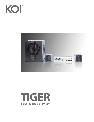 KOI Speaker System TIGER Powered Speaker System owners manual user guide