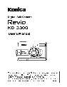Konica Minolta Digital Camera 3300 owners manual user guide