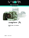 Konica Minolta Digital Camera DiMAGE 7i owners manual user guide